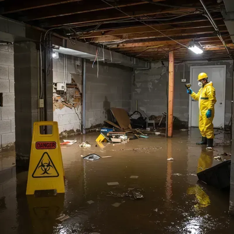 Flooded Basement Electrical Hazard in White Sulphur Springs, WV Property